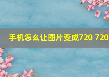 手机怎么让图片变成720 720